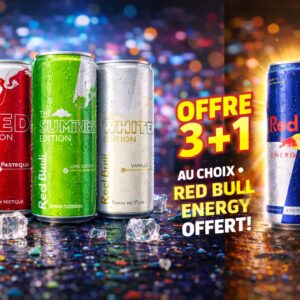 Pack Red Bull – 3 + 1 OFFERT