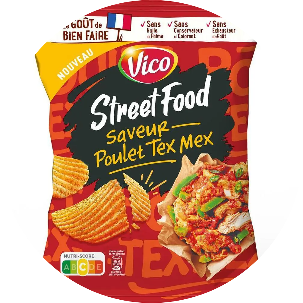 Chips Street Food Poulet Tex Mex -unité