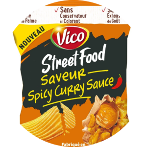 Chips Street Food Spicy Curry Sauce -unité